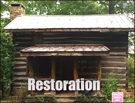 Historic Log Cabin Restoration  Madison, Virginia